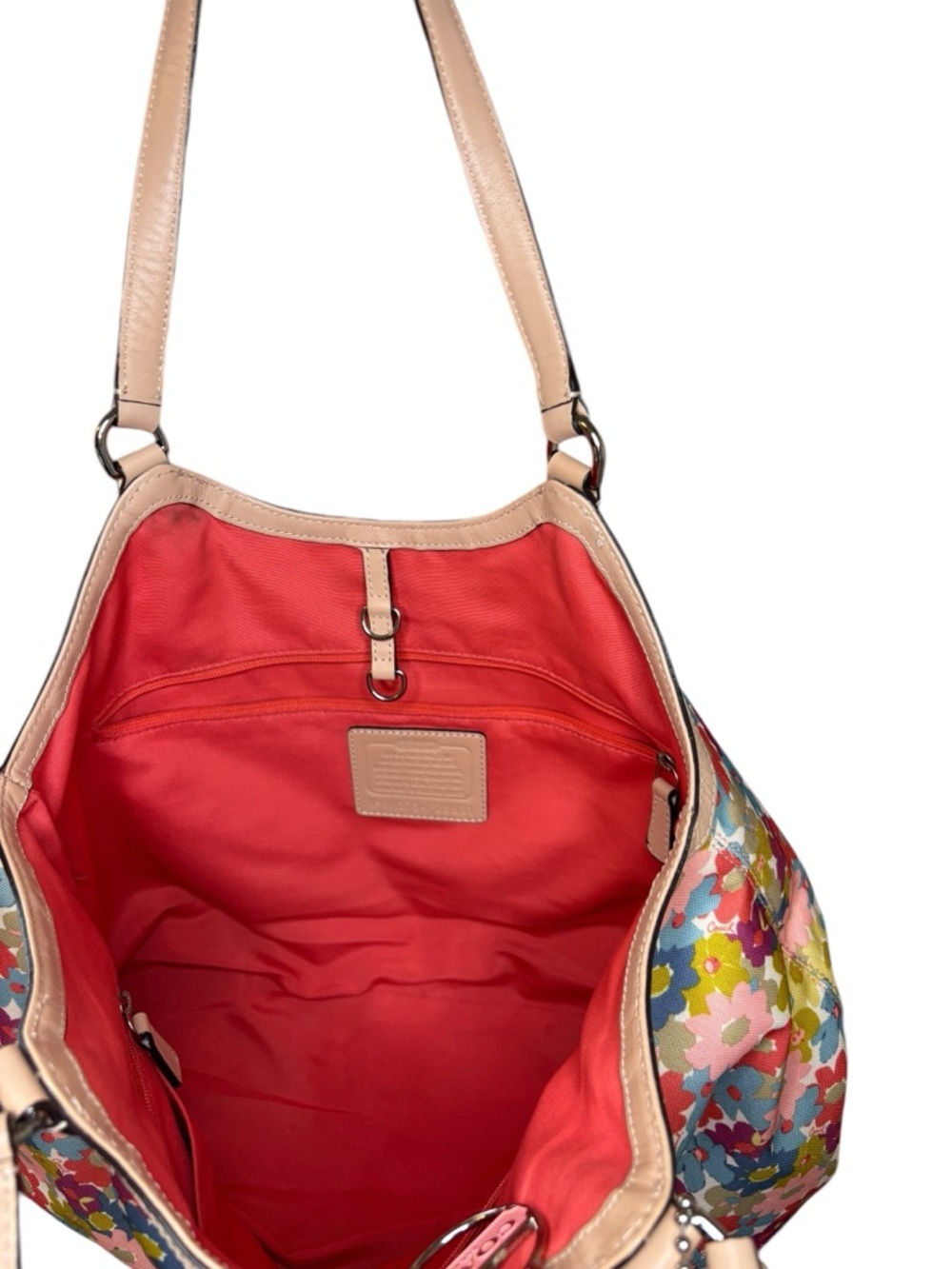 Coach Peyton Canvas Shoulder Tote Bag F28931 Leather Trim Large | 2013 - Picture 5 of 7